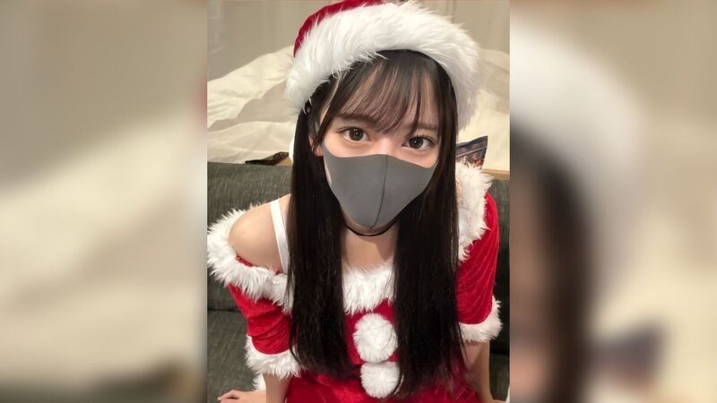 【史上最高奇跡の美女が登場！】Fカップゆあちゃんサンタコスで大量顔射！今年最高のXmasプレゼント！