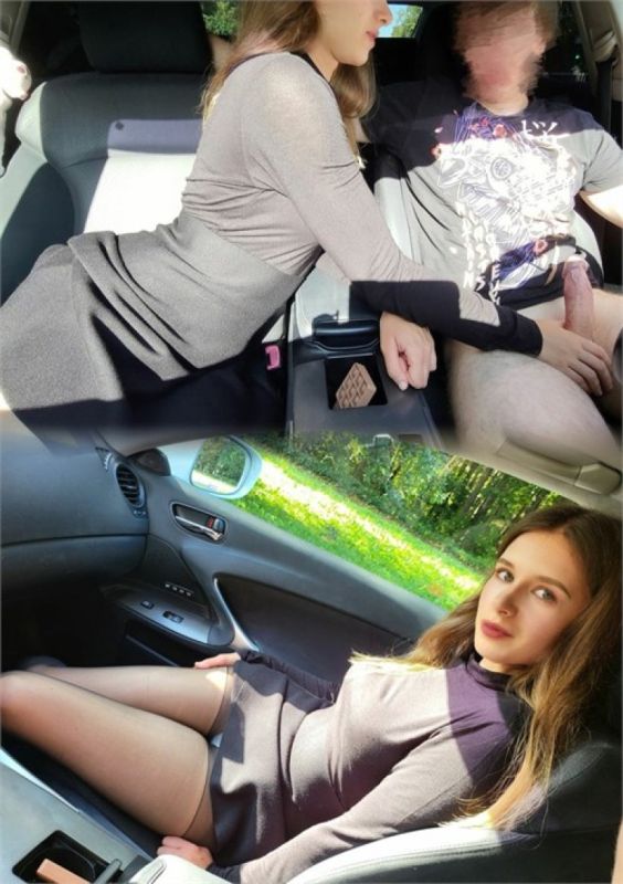 We Were Getting Home But I Couldn’t Resist To Stop And Suck His Cock In The Car