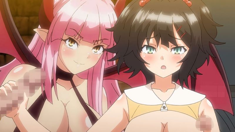 サキュバス★コネクト！ 第4話 唯奈の一日ウェイトレス み～んなまとめてぶっかけサービス